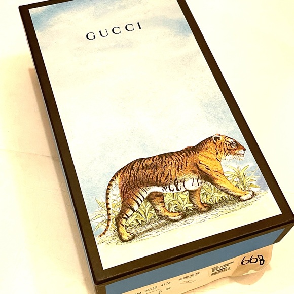 GUCCI Ghost Star Men’s Slip Ons 10 MADE ITALY - Picture 14 of 14